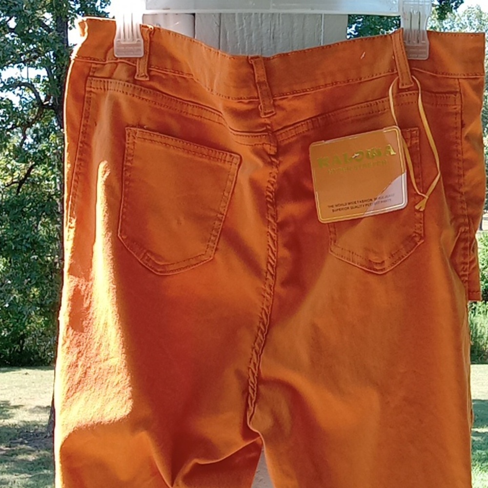 KaLowa Vibrant Orange Women's Jeggings - Picture 4 of 6